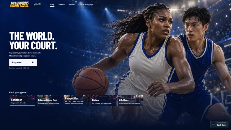 World Championship Basketball gameplay