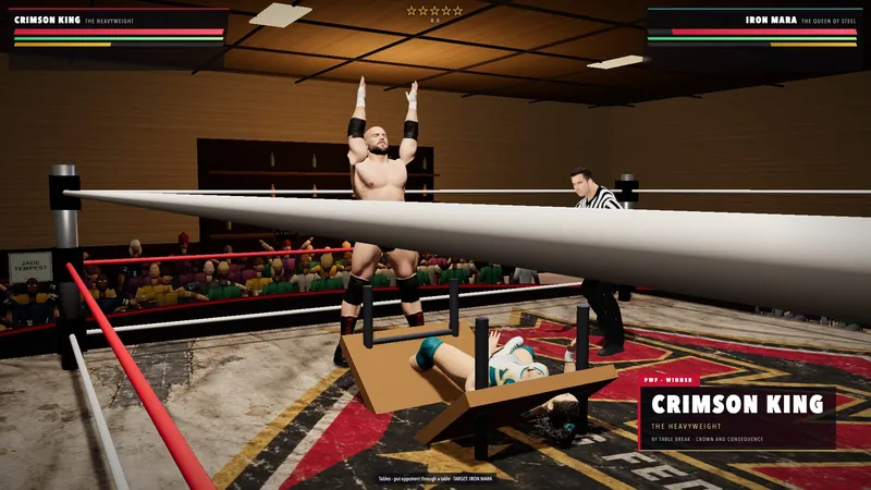 3D wrestling lockup